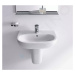 DURAVIT D-Code Umyvadlo 600x460 mm, s přepadem, s otvorem pro baterii, bílá 23106000002