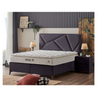 Čalouněná postel MOON s matrací - antracit 180 × 200 cm