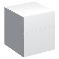 Geberit Xeno 2 - Boční skříňka 450x510 mm se zásuvkami, lesklá bílá 500.504.01.1