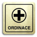 Accept Piktogram "ordinace VI" (80 × 80 mm) (zlatá tabulka - černý tisk)