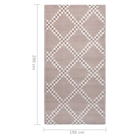 Venkovní koberec hnědá PP Dekorhome 190x290 cm vidaXL