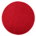 Vopi koberce Kusový koberec Eton červený 15 kruh - 100x100 (průměr) kruh cm