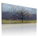 Obraz na plátně COLORED TREE A různé rozměry Ludesign ludesign obrazy: 100x40 cm