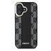 DKNY PU Leather Checkered Pattern Magsafe Zadní Kryt pro iPhone 16 Black