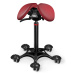 Sedlová židle Salli SwingFit Barva čalounění: Kůže - vínová #35126, Konstrukce: černá + masážní 