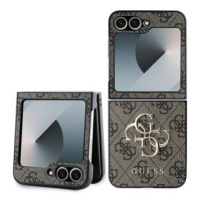 Guess hard kryt na Samsung Galaxy Z Flip 6 Hnědý 4G Big Metal Logo