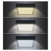 Solight LED mini panel CCT, přisazený, 24W, 1800lm, 3000K, 4000K, 6000K, čtvercový, černá barva 