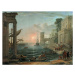 Obrazová reprodukce Seaport with the Embarkation of the Queen of Sheba, Claude Lorrain (1600-82)