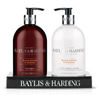 BAYLIS & HARDING Sada péče o ruce 2 ks - Černý pepř & Ženšen 600 ml