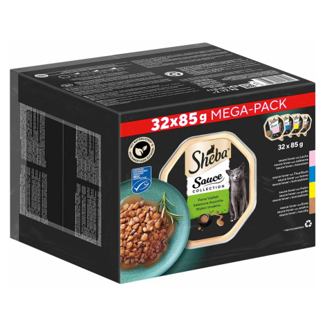Sheba Multipack Sauce Collection Feine Vielfalt MSC 32 × 85 g