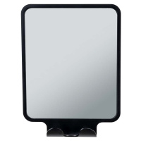 Kosmetické zrcadlo s věšákem 14x19.5 cm Quadro Black – Wenko