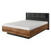 ArtLas Manželská postel MANITO | 160 x 200 cm Provedení: Postel s dřevěným roštem bez matrace