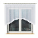 Dekorační oblouková krátká záclona na žabky ŽAKLINA 120 bílá 250x120 cm MyBestHome