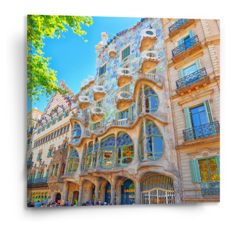 Obraz Barcelona Gaudi Casa Batllo 2 - 110x110 cm