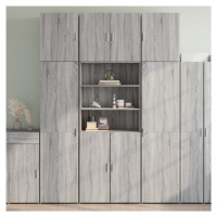 vidaXL Skříň highboard šedá sonoma 80 x 42,5 x 249 cm kompozitní dřevo