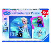 Puzzle Disney Ledové království: Elsa, Anna & Olaf, 3x49 díl
