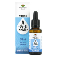 EKOMEDICA Vitamín A + Vitamín D3 + Vitamín E + Vitamín K2 + Vitamín Mk7 30ml