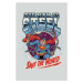 Umělecký tisk Superman zachraňuje svět, (26.7 x 40 cm)