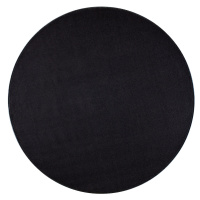 Hanse Home Collection koberce Kusový koberec Nasty 102055 Schwarz kruh - 133x133 (průměr) kruh c