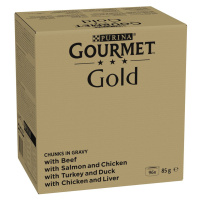 GOURMET Gold Zarte Häppchen v omáčce, kombinované balení, 96 × 85 g