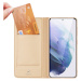 DUX DUCIS Skin knížkové pouzdro na Samsung Galaxy S22 PLUS 5G gold