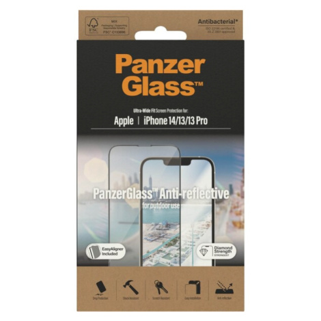PanzerGlass™ Ultra-Wide Fit sklo iPhone 16e/14/13/13 Pro s Anti-reflexní vrstvou