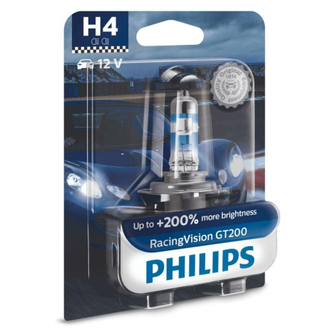 Philips H4 12V 60/55W P43t-38 RacingVision GT200 1ks blistr 12342RGTB1