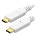 AlzaPower Core USB-C to USB-C 3.2 Gen 1 100W 0.5m bílý
