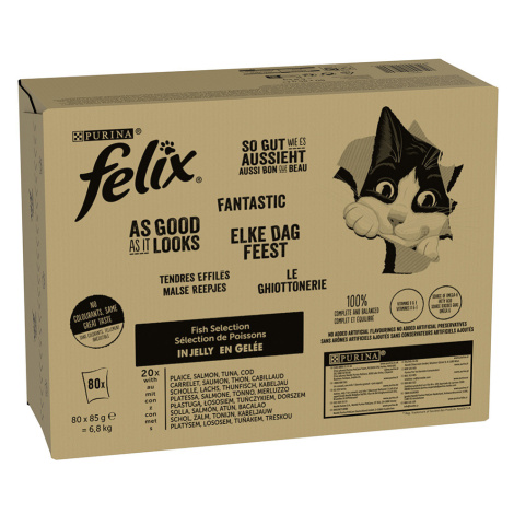 Megapack Felix ("So gut...") kapsičky 80 x 85 g - rybí mix (4 druhy)