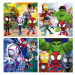 Puzzle Spidey & his Amazing friends Progressive Educa 6-9-12-16 dílů v kufříku od 3 let