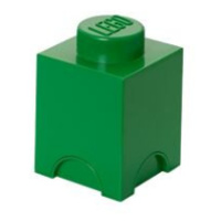 LEGO úložný box 1 - tmavě zelená