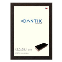 DANTIK rámeček 42 × 59,4, RETRO černý plexi čiré