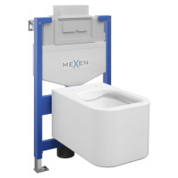 MEXEN/S WC předstěnová instalační sada Fenix XS-U s mísou WC Elis, bílá 6853391XX00