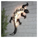 Solární zahradní nástěnné LED svítidlo gekon Dekorhome