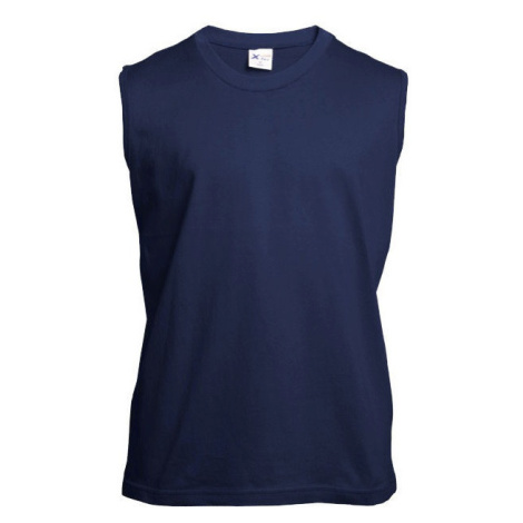 Pánské tričko bez rukávů námořnická modrá