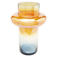 KARE Design Skleněná váza Phenom Ring - vícebarevná, 30cm