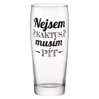 Skleněný půllitr - Nejsem kaktus musím pít