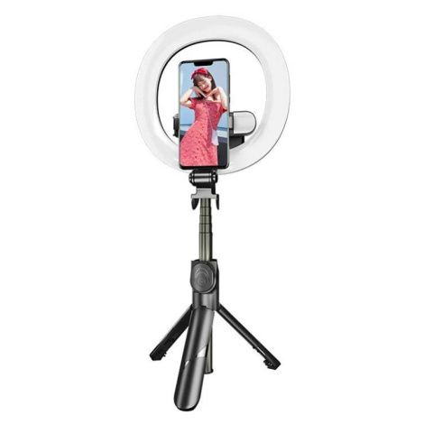 Stativ Puluz selfie stick / tripod double LED (5905316141384)