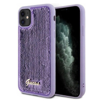 Pouzdro Guess Sequin Script Metal Pro Iphone 11 Xr Fialové