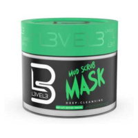 L3VEL3 Mud Scrub Mask - bahenní peelingová obličejová maska, 500 ml