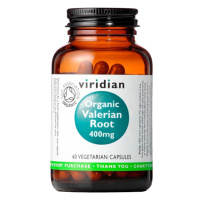 VIRIDIAN Valerian Root Organic 400 mg 60 kapslí