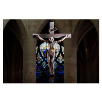 Fotografie Statue of Jesus Christ on cross, Nico De Pasquale Photography, 40 × 26.7 cm