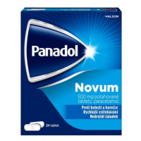 Panadol Novum 500mg, tablety na bolest a snížení horečky 24 tablet