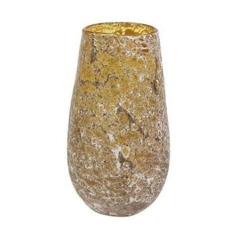 Váza válec kónická sklo žlutá 24cm Ter Steege