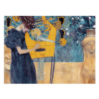 Obrazová reprodukce The Music (Female Portrait) - Gustav Klimt, 40x30 cm