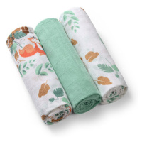 BABYONO Pleny mušelínové Super Soft 3 ks - Mint, 70x70 cm