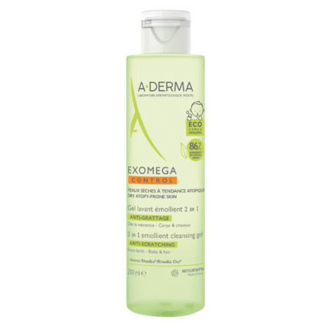 A-DERMA Exomega Control Zvláčňující mycí gel 2v1 200 ml