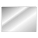 Comad Závěsná koupelnová skříňka se zrcadlem Leonardo 84-90-B 2D bílá