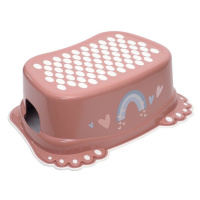 TEGA - Dětské protiskluzové stupátko do koupelny METEO růžové