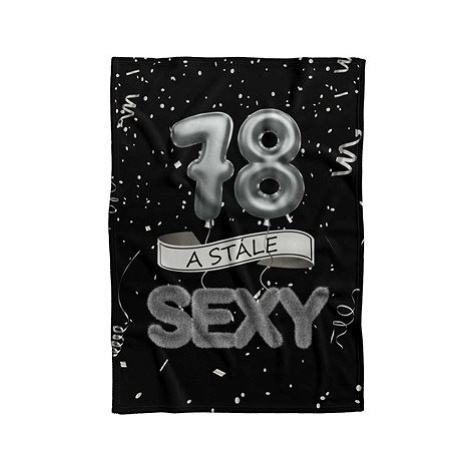 IMPAR Fleecová deka Stále sexy – Černá - 78 let